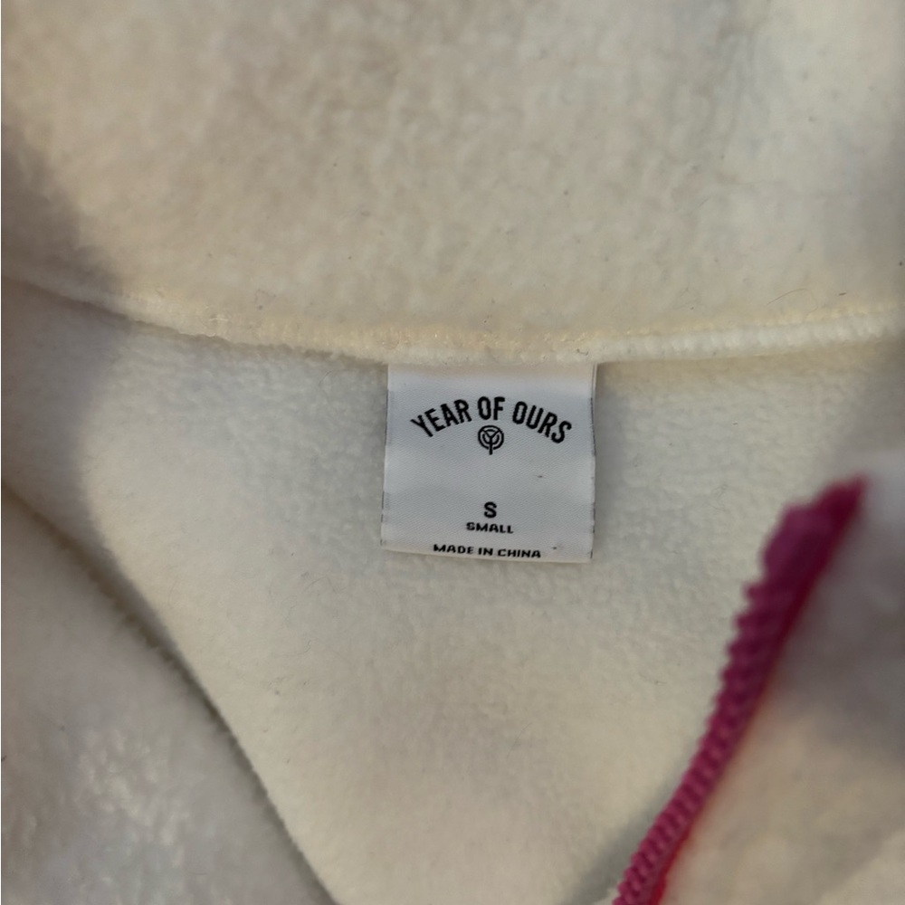 Year of Ours White and Pink Fleece Set - Picture 5 of 5